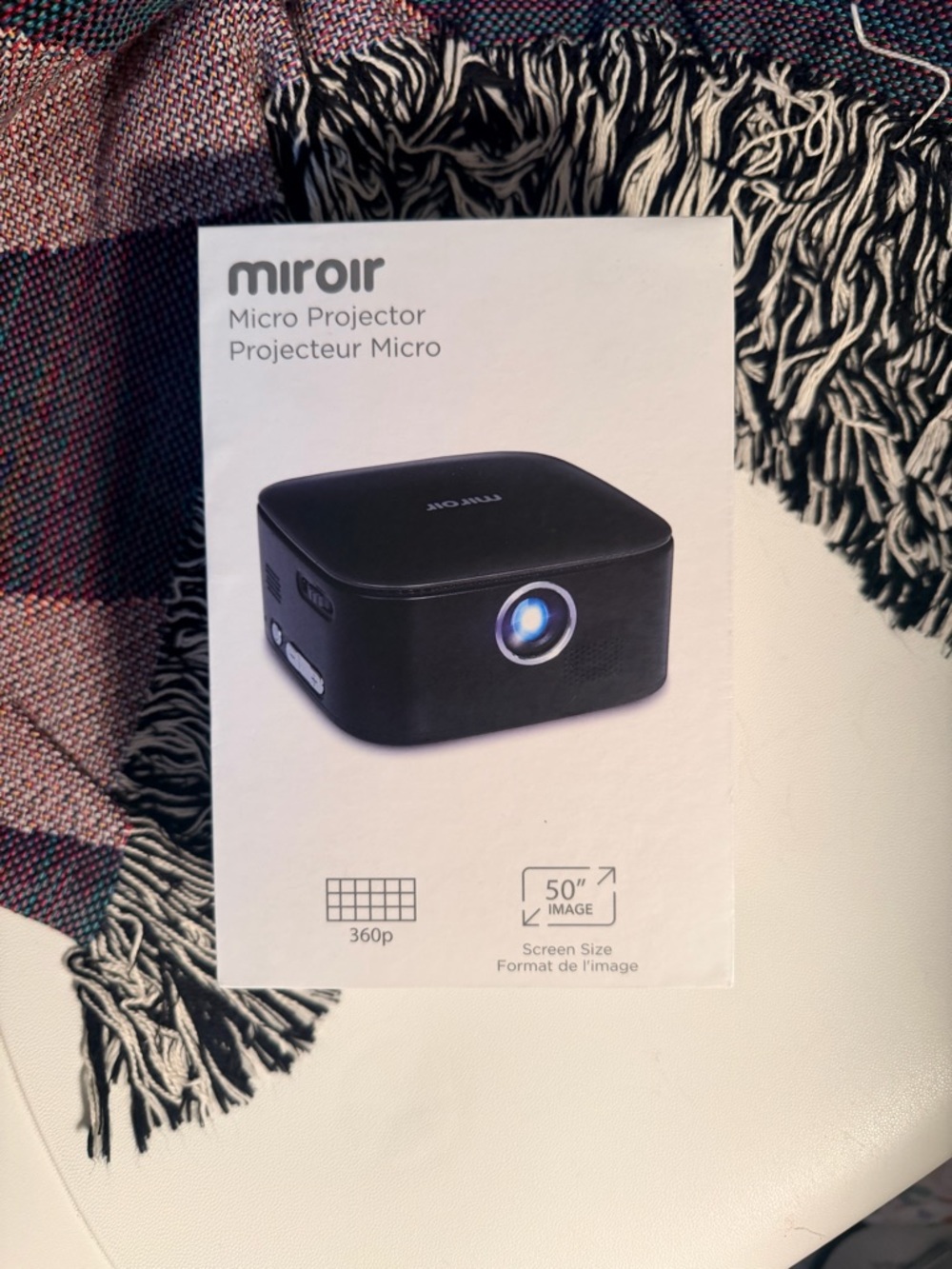 Black Micro Projector - Compact Portable Video Projector
